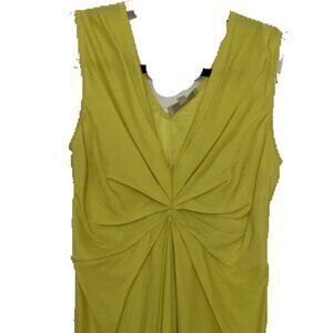 Fiumicelli Yellow Silk Cocktail Dress